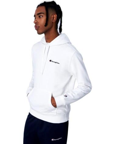 CHAMPION MOLETOM COM CAPUZ SMALL EMBROIDERED LOGO BRANCO 220258-WW001 BLANCO