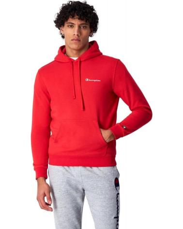 SWEAT À CAPUCHE CHAMPION ROUGE AVEC LOGO BRODÉ SMALL ROJO