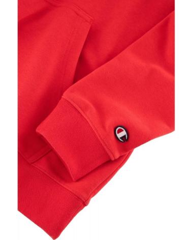 SWEAT À CAPUCHE CHAMPION ROUGE AVEC LOGO BRODÉ SMALL ROJO