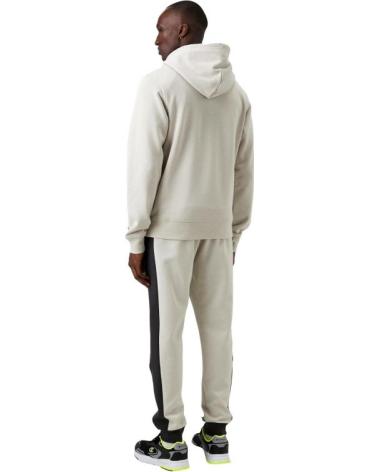 CHAMPION BEIGE FULL ZIP HOODED SWEATSHIRT WITH SMALL LOGO BEIGE