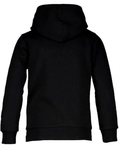 CHAMPION FELPA CON CAPPUCCIO JUNIOR NERA LOGO RICAMATO NEGRO
