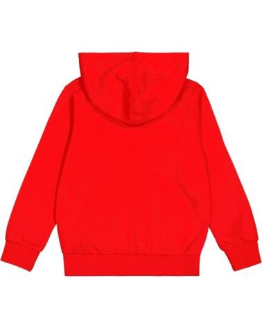 FELPA CON CAPPUCCIO CHAMPION ROSSA - LOGO RICAMATO, MODELLO 306874-RS054 ROJO