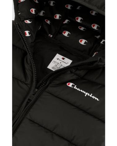 CHAMPION LEGACY LOGOS JAQUETA ACOLCHOADA PRETA NEGRO