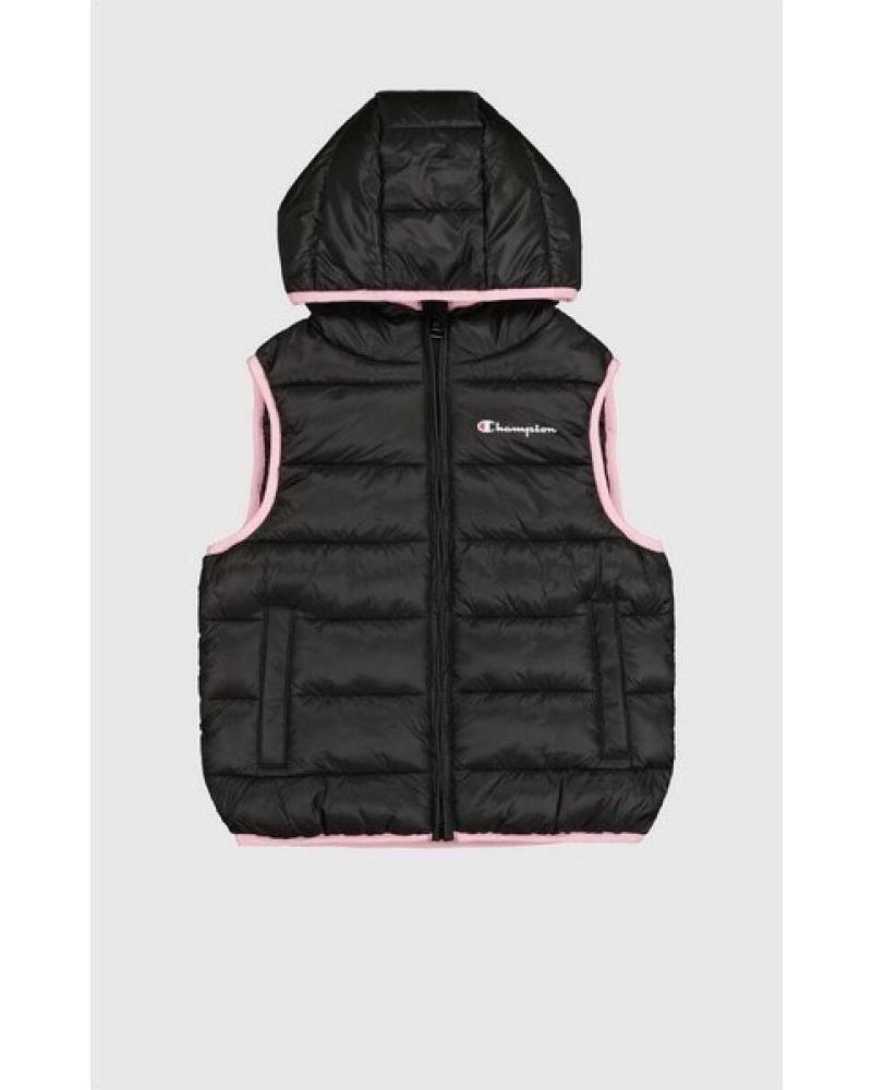 COLETE ACOLCHOADO CHAMPION LEGACY LOGO PRETO NEGRO