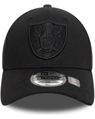 NEW ERA RAIDERS MONOCHROME 39THIRTY LASRAI BLACK CAP NEGRO