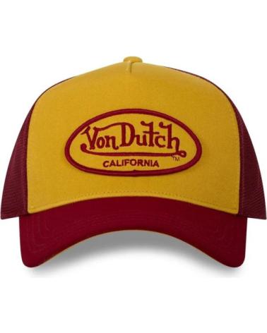 BONÉ TRUCKER VON DUTCH AMARELO GRENÁ GRANATE
