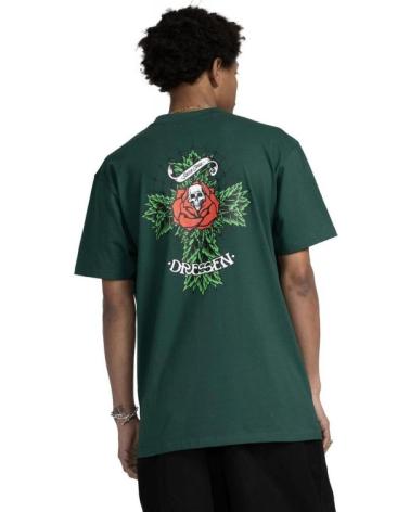T-SHIRT SANTA CRUZ DRESSEN ROSE CROSS 2 TEE VERDE VERDE T-SHIRT SANTA CRUZ DRESSEN ROSE CROSS 2 TEE VERDE VERDE