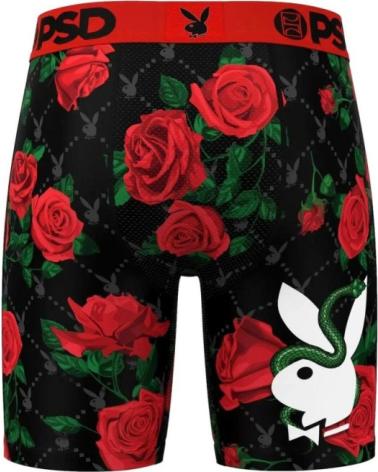 PSD BOXER PLAYBOY SLITHER CORE FIT SCHWARZE ROSEN MEHRFARBIG MULTICOLOR