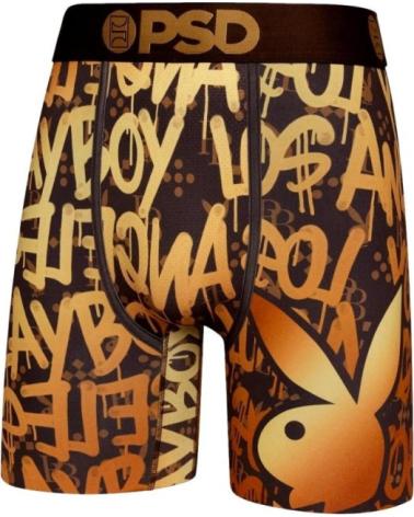 PSD BOXER CORE FIT LENGTH PLAYBOY GOLDEN GRAFFITI BRAUN MARRóN