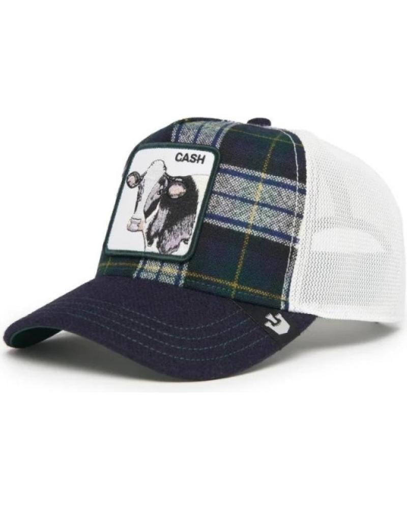 CAPPELLINO TRUCKER GOORIN BROS 'MOON COW' A QUADRI - BLU MARINO MARINO