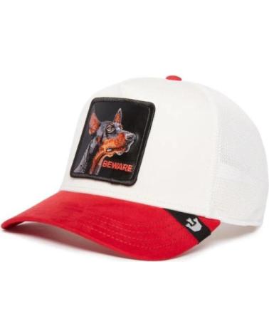 CAPPELLINO TRUCKER GOORIN BROS ANIMAL FARM DOBERMAN THE SUEDE BIANCO ROSSO