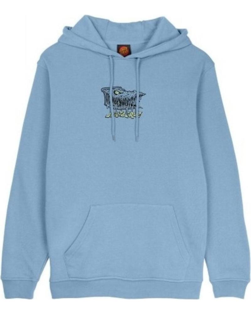 FELPA CON CAPPUCCIO SANTA CRUZ BRAUN FEVER DREAM CELESTE CELESTE