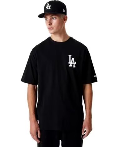 Início-NEW-ERA-CAMISETA-NEGRA-DODGERS-MLB-ESSENTIALS-OS-TEE-LOSDOD-NEGRO