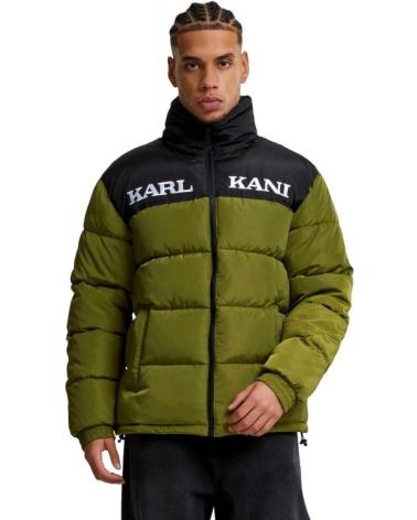KARL KANI ABRIGO VERDE COMBINADO RETRO ESSENTIAL PUFFER JACKET VERDOSO