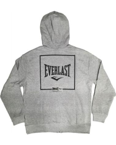 EVERLAST LFS ICONIC ZIP HOODIE BACK SQUARE GRAU GRIS