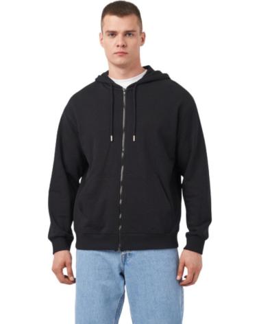 FELPA CON CAPPUCCIO ZIP EVERLAST LFS ICONIC BACK SQUARE NERA NEGRO