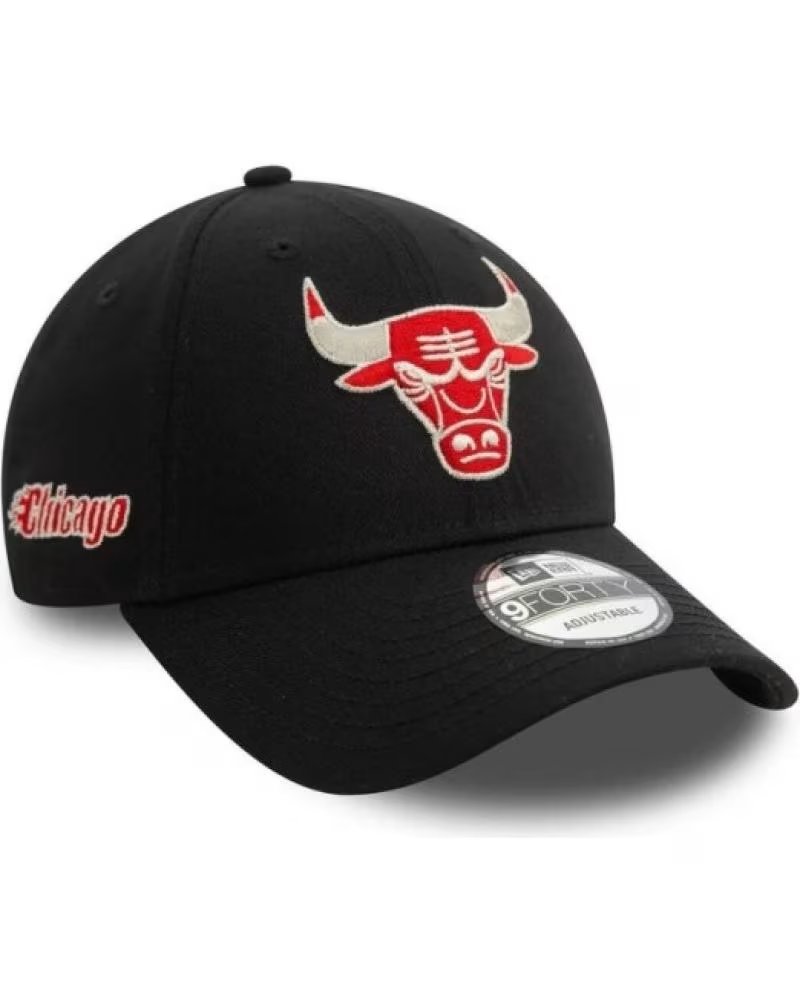 BONÉ NEW ERA CHICAGO BULLS NBA METALLIC 9FORTY PRETO NEGRO