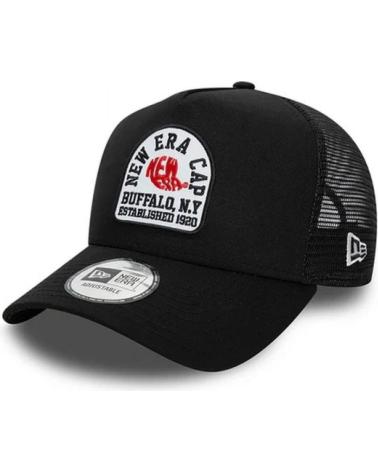 NEW ERA STATE PATCH BLACK TRUCKER CAP NEGRO