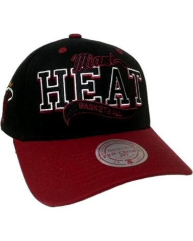 MITCHELL & NESS CAPPELLINO BLOCKSWEEP MIAMI HEAT NERO NEGRO