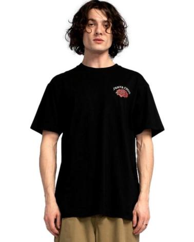 T-SHIRT SANTA CRUZ DRESSEN ROSES SOLO TEE NERA NEGRO