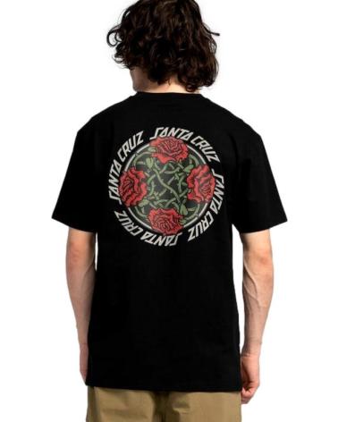 T-SHIRT SANTA CRUZ DRESSEN ROSES SOLO TEE NERA NEGRO T-SHIRT SANTA CRUZ DRESSEN ROSES SOLO TEE NERA NEGRO