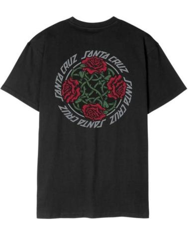 T-SHIRT SANTA CRUZ DRESSEN ROSES SOLO TEE NERA NEGRO T-SHIRT SANTA CRUZ DRESSEN ROSES SOLO TEE NERA NEGRO