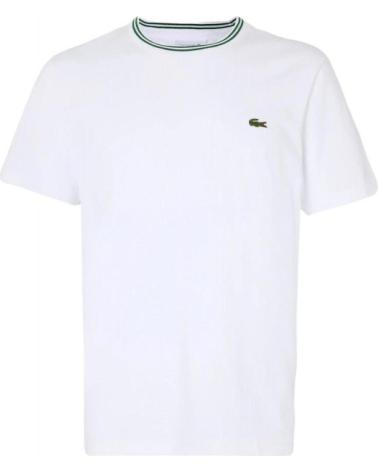 T-SHIRT LACOSTE RINGER BLANC BLANCO