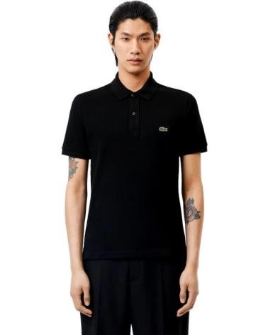 POLO LACOSTE SLIM FIT DE MANGA CORTA NEGRO NEGRO