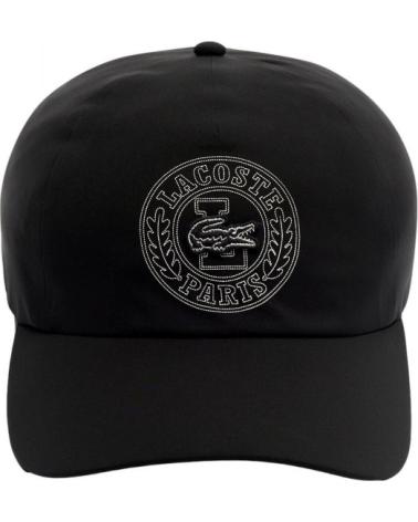 CAPPELLINO LACOSTE TENNIS IMPERMEABILE NERO NEGRO