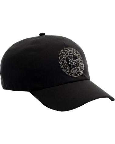 CAPPELLINO LACOSTE TENNIS IMPERMEABILE NERO NEGRO