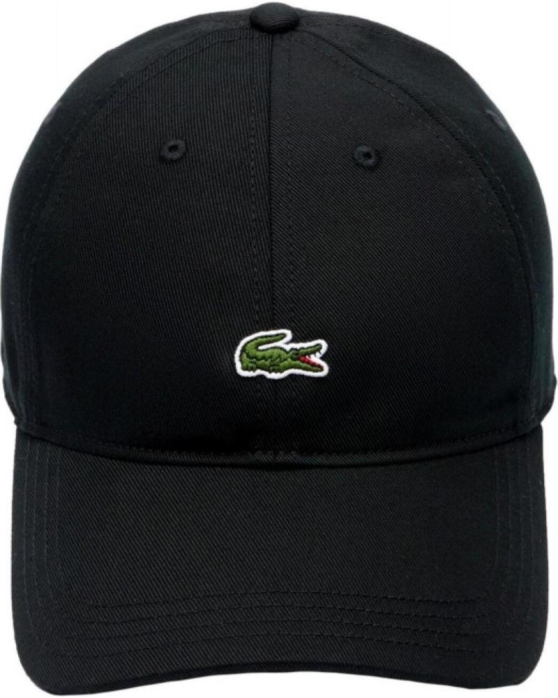 CAPPELLINO LACOSTE UNSTRUCTURED SMALL LOGO 031 NERO