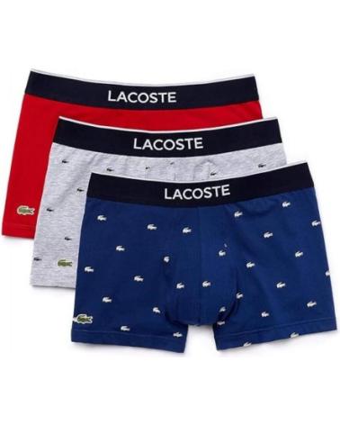 LACOSTE MULTIPACK BOXERSHORTS MINI KROKODILE MEHRFARBIG METHYLEN-SILBER-KÖNIGSBLAU MULTICOLOR