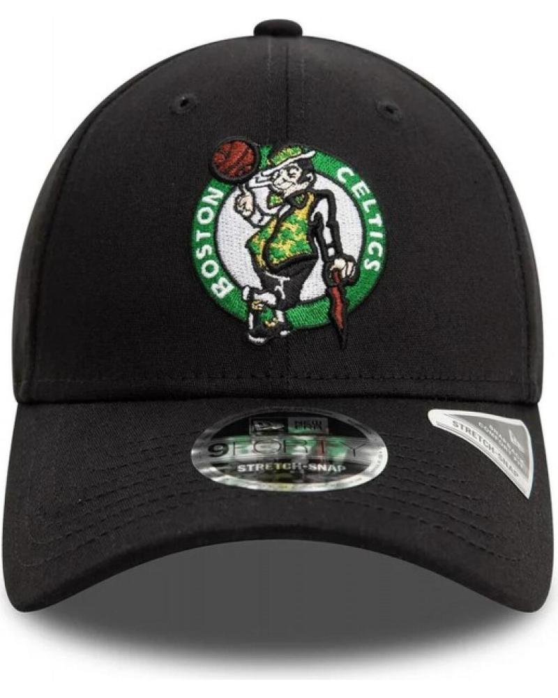 NEW ERA BOSTON CELTICS 9FORTY STRETCH SNAP CAP BLACK NEGRO