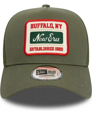 CASQUETTE TRUCKER NEW ERA VERTE AVEC PATCH 'BUFFALO, NY' - STYLE VINTAGE VERDOSO