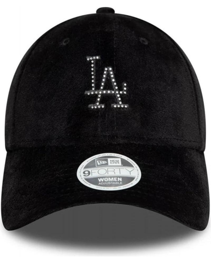 BONÉ NEW ERA 9FORTY DODGERS WMNS VELUDO DIAMANTE PRETO LOSDOD NEGRO