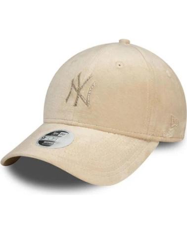 BONÉ NEW ERA 9FORTY YANKEES WMNS VELUDO DIAMANTE BEGE NEYYAN BEIGE