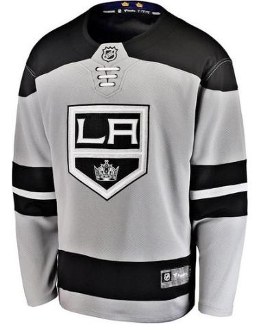MAGLIA DA HOCKEY FANATICS LOS ANGELES KINGS NHL GRIGIA GRIS