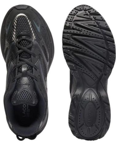 LACOSTE NEO SHOT 125 1 SMA BLACK SNEAKERS NEGRO