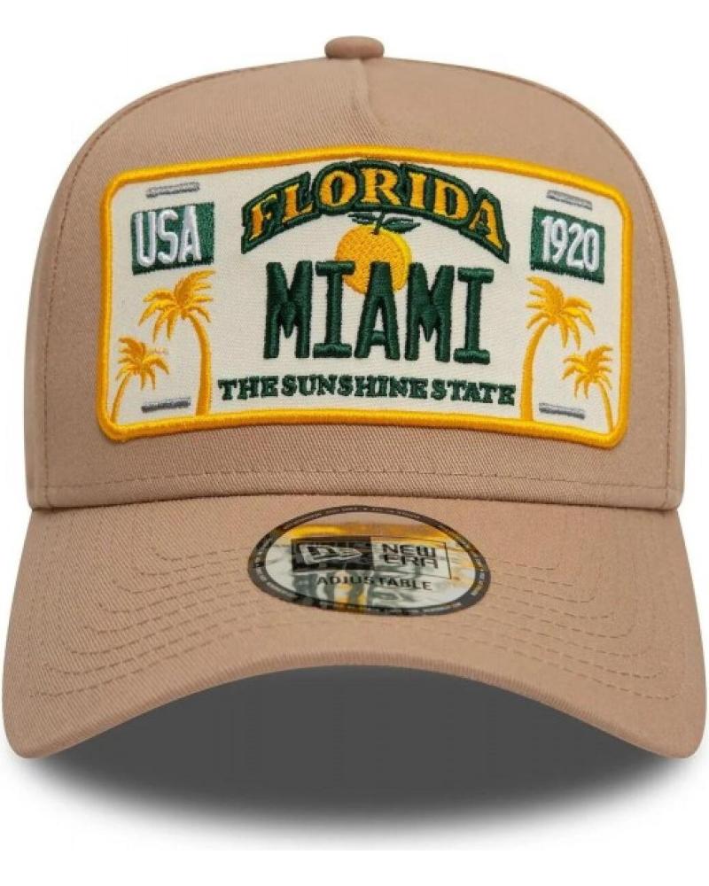 CASQUETTE E-FRAME NEW ERA MIAMI LICENSE PLATE GRILLÉE MARRóN