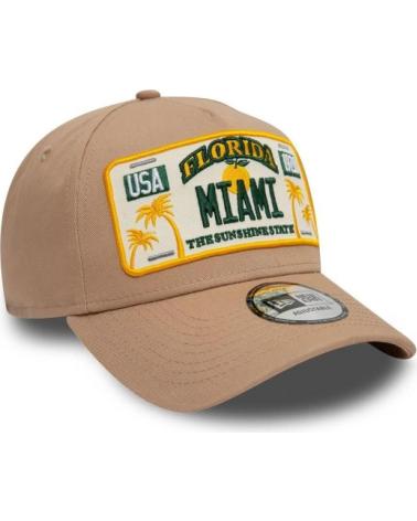 CASQUETTE E-FRAME NEW ERA MIAMI LICENSE PLATE GRILLÉE MARRóN