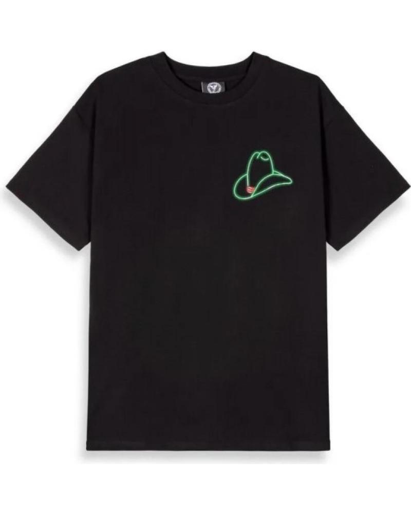 T-SHIRT GRIMEY LONE HAND LUCKY LOONER REGULAR TEE NOIR NEGRO