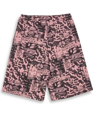 GRIMEY PEACE WITHIN ALL OVER PRINT BAGGY SWEATSHORTS ROSA ROSA