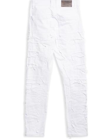 PANTALON RIPPED AREA ZERO FULL BROKES BLANC BLANCO