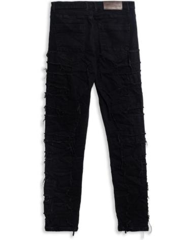 PANTALON RIPPED AREA ZERO FULL BROKES NOIR NEGRO