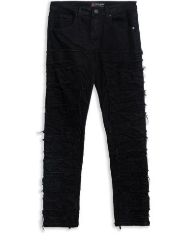 PANTALON RIPPED AREA ZERO FULL BROKES NOIR NEGRO
