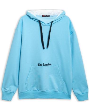 AREA ZERO HOODIE LOS ANGELES BACK LOGO CELESTE CELESTE