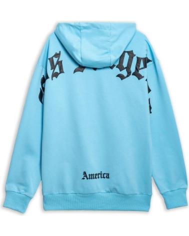 AREA ZERO HOODIE LOS ANGELES BACK LOGO CELESTE CELESTE