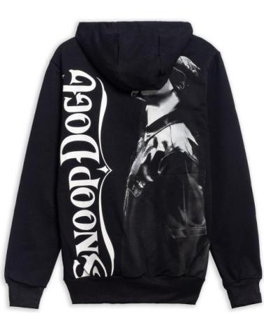 FELPA CON CAPPUCCIO AREA ZERO SNOOP DOGG RAPPER NERA NEGRO