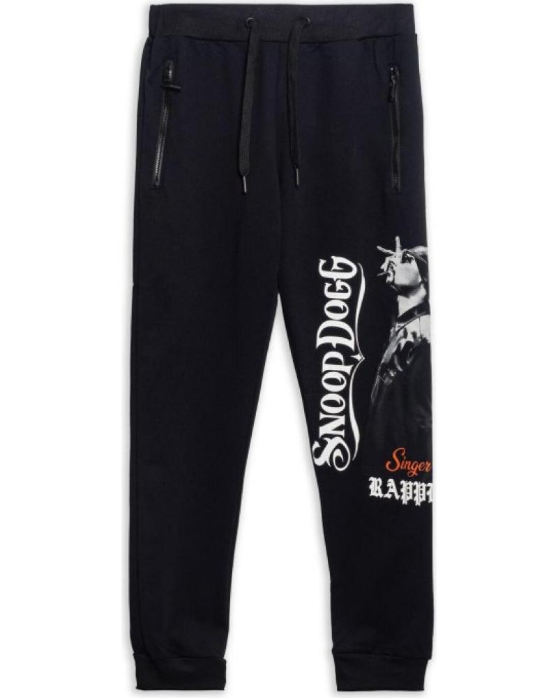 PANTALON DE SURVÊTEMENT AREA ZERO SNOOP DOGG RAPPER NOIR NEGRO