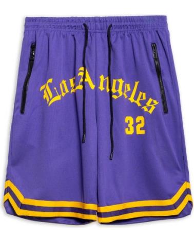 PANTALONCINI AREA ZERO LOS ANGELES 32 LOGO FRONTALE VIOLA MORADO
